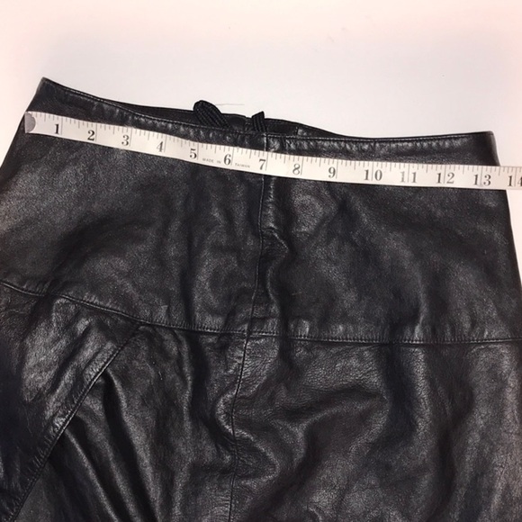 Lillie Rubin Leather Skirt Size 8 - Picture 9 of 13